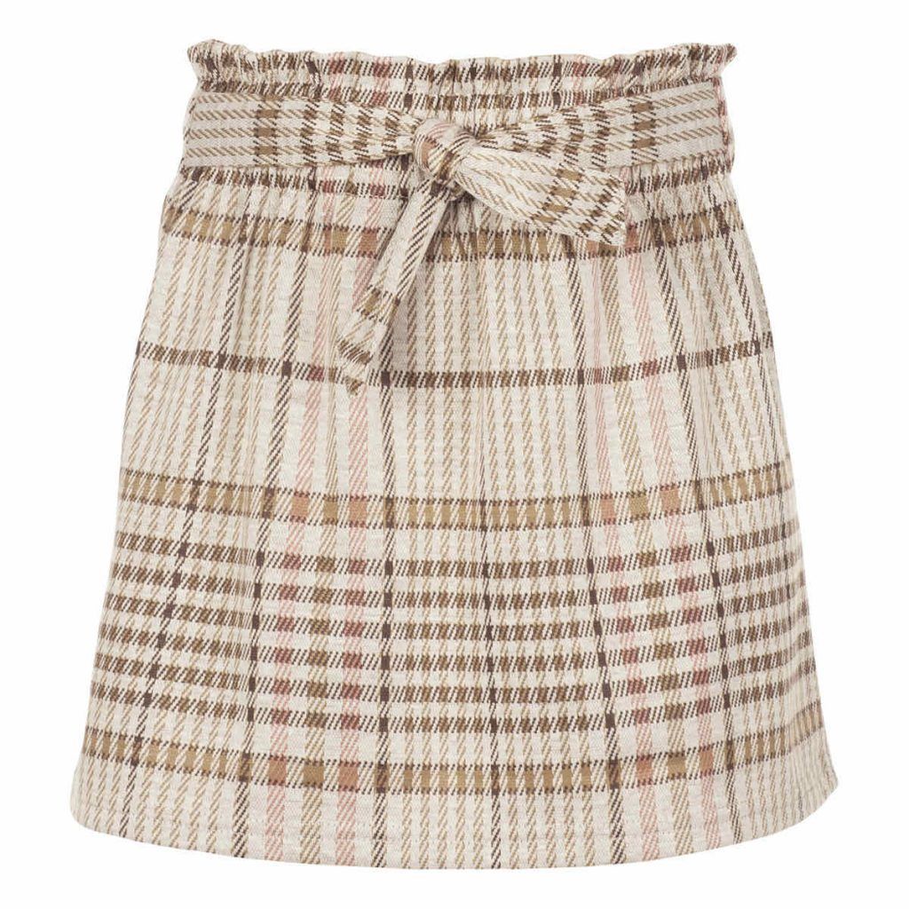 Beige skirt in print for the young ladies during the holidays